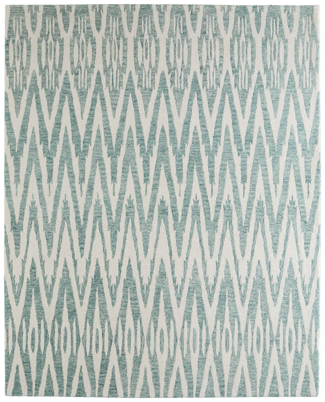Wallace Modern Chevron, Blue/White