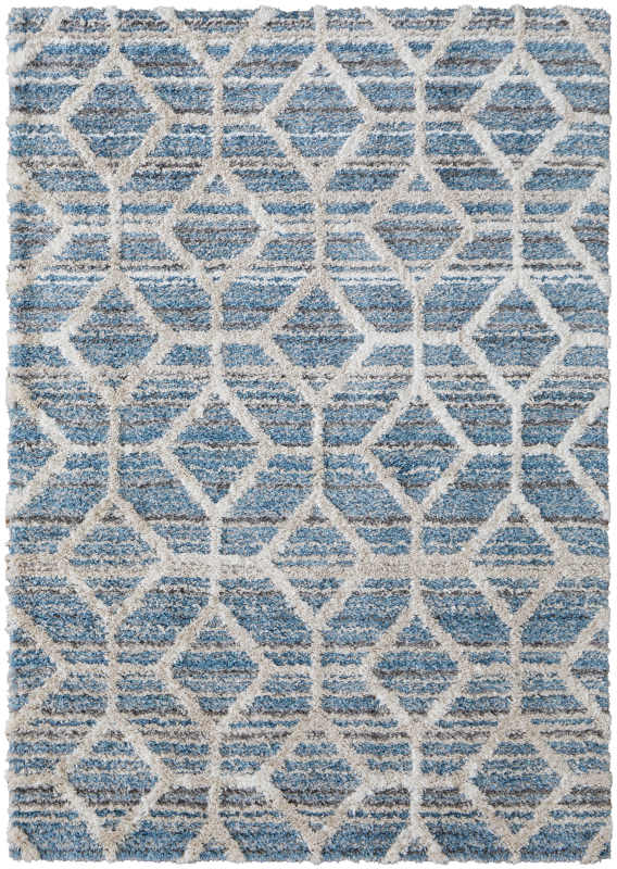 Mynka Transitional Diamond, Blue/Ivory Mynka Transitional Diamond, Blue/Ivory