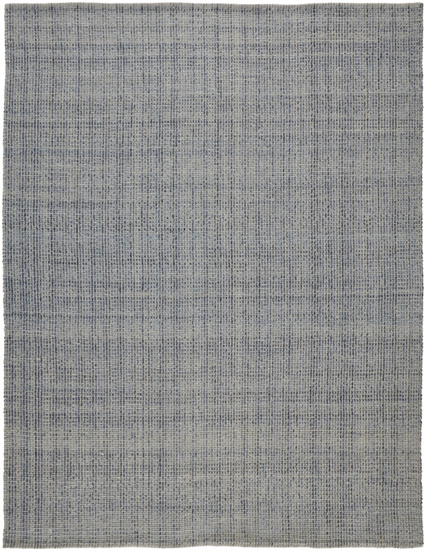 Naples Transitional Solid, Grey/Ivory/Blue