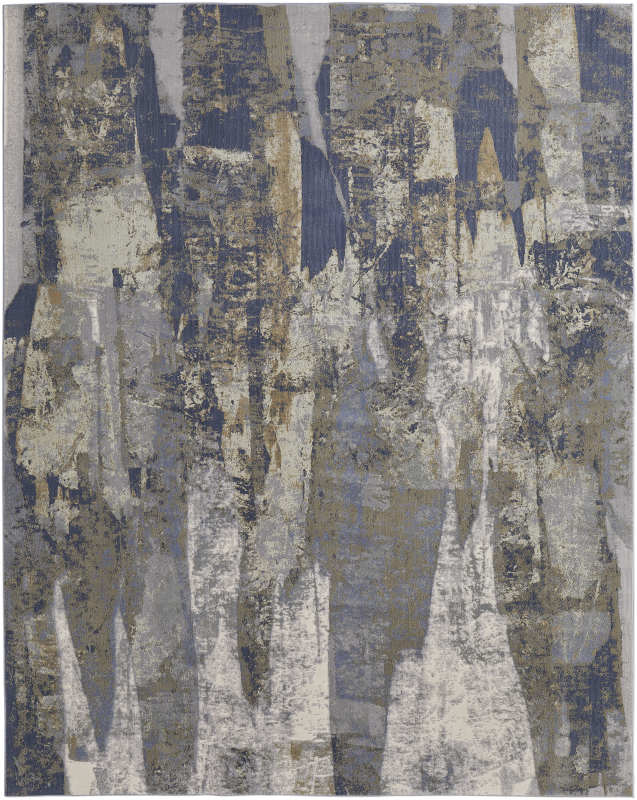 Clio Modern Abstract, Blue/Grey/Tan